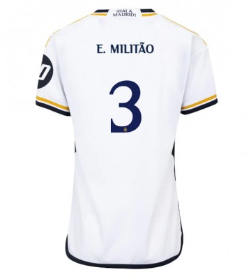 Real Madrid Eder Militao #3 Primera Equipación Mujer 2023-24 Manga Corta